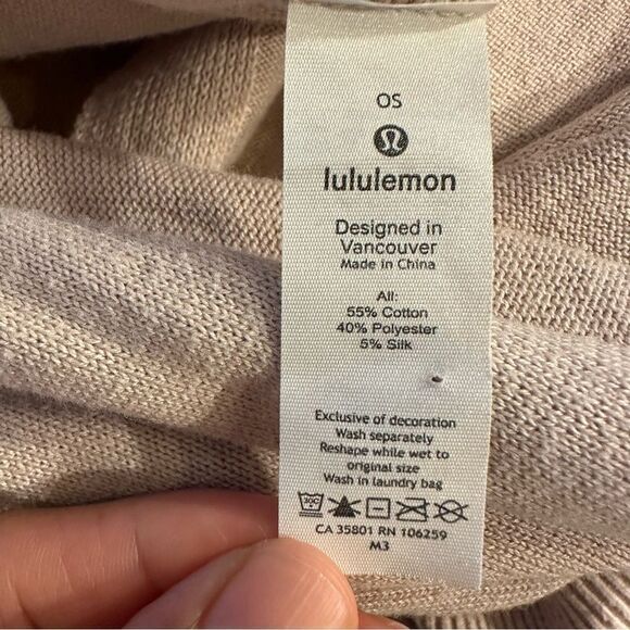 LULULEMON FREE TO COAST WRAP SILK BLEND DRAPED OPEN FRONT CARDIGAN SHAWL WRAP OS - Picture 6 of 10